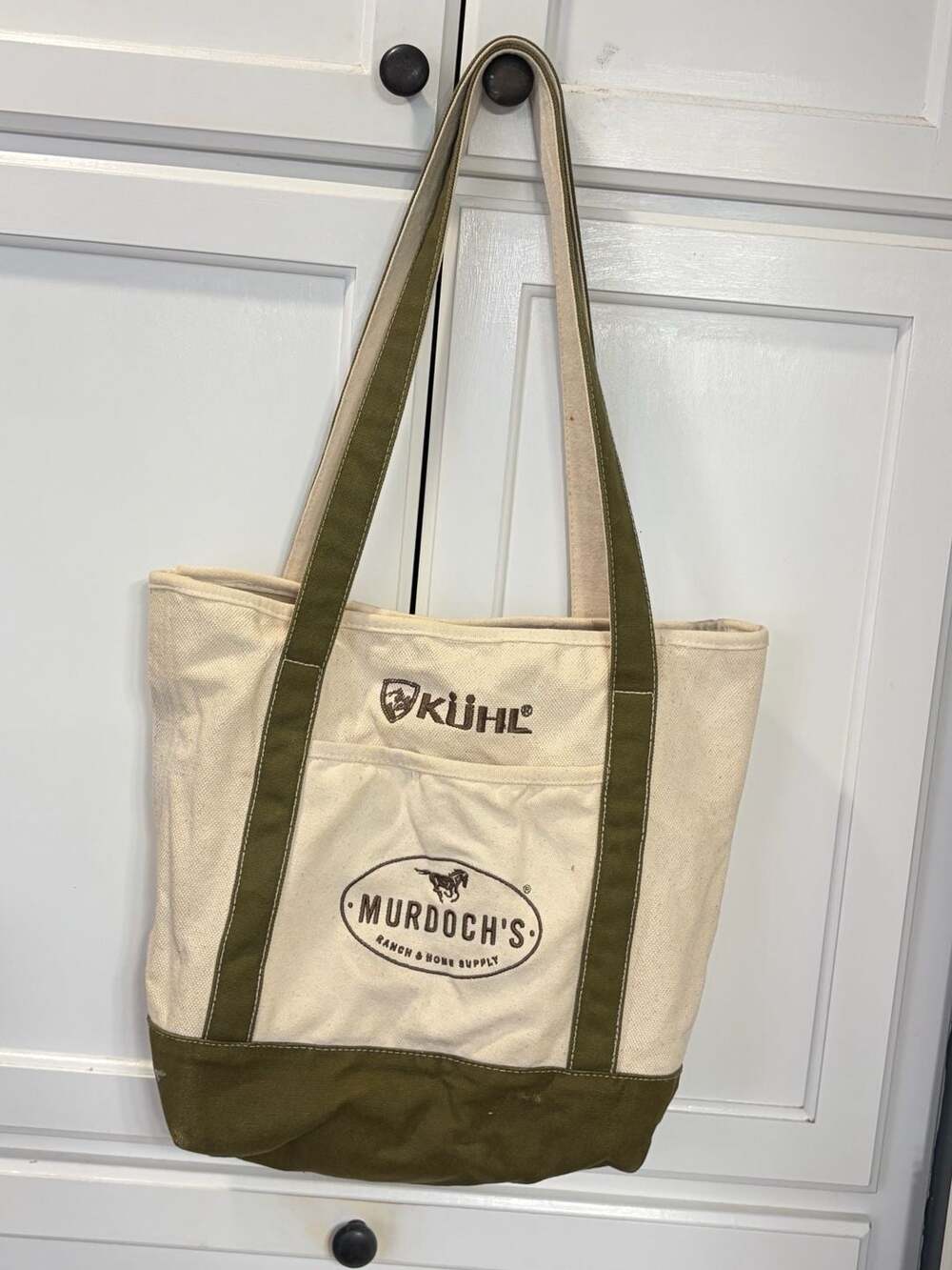 Vintage KUHL Tote Bag Cotton Canvas Murdoch's Ranch & Home Supply - Picture 3 of 8